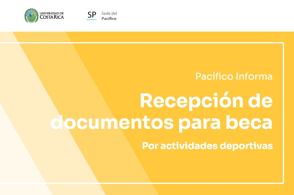 Pacífico Informa: recepción de documentos para beca por actividades deportivas